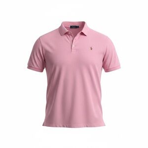 Polo by Ralph Lauren Classic Mesh Polo Shirt - Pink 3XB flesh pony
